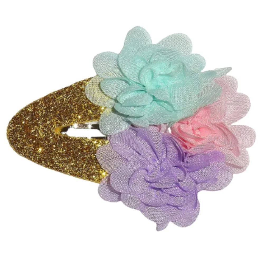 Ice Cream Cone Girls 3-Inch Hair Bow Clip